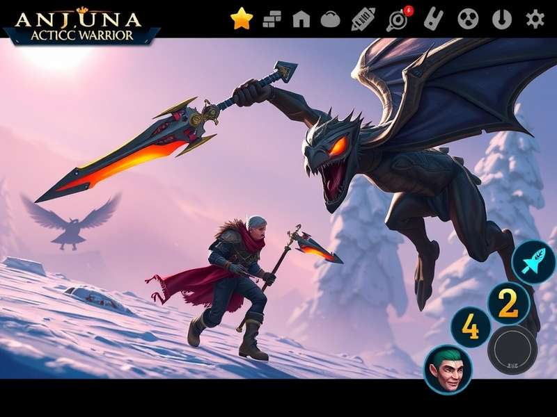Anjuna Arctic Warrior gameplay screenshot showing Arctic environment